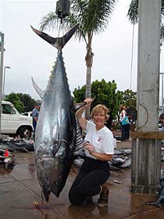 Beth Smith with Bluefin Tuna